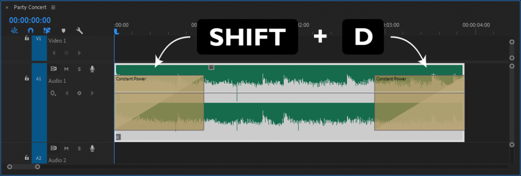Shift + D Shortcut Key